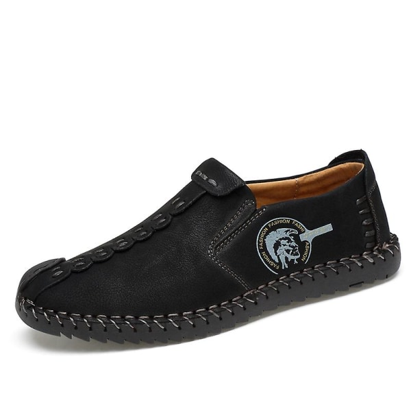 Casual för män Läder Loafers 0L602 Black 39