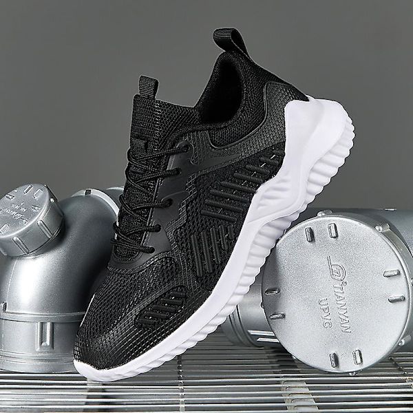 Herrsneakers Löptennisskor Lättviktsventilerande Sport Athletic 3C6851 BlackWhite 37