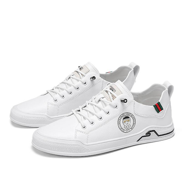 Casual för män Läder All-Match Skor Modeskor Fr2167 White 44