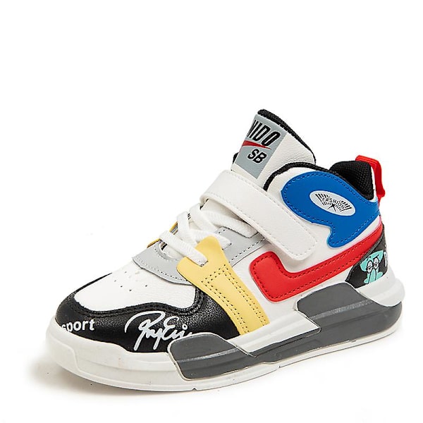 Pojkar Flicksneakers Andas Skateboarding Skor Barn Löparskor 551 Black 34