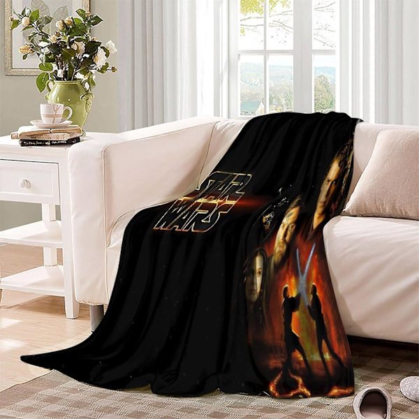 Star Wars 3d tæppe Super ultra blødt flannel fleece tæppe Kast Fluffy Varm Hyggeligt flannel mikrofiber rejsetæppe til seng og sofa Letvægts Thr 80x60in 200x150cm