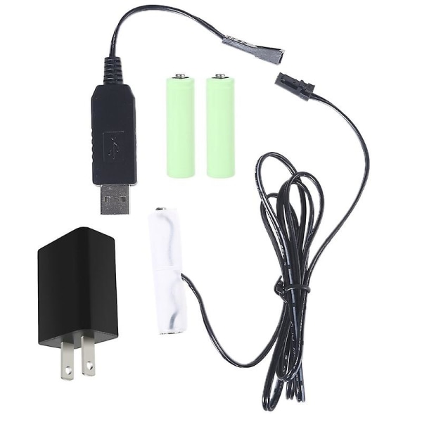 Aa-akun poistaja USB power Vaihda 1–4 kpl 1,5 V Aa-akkua US-4.5V type