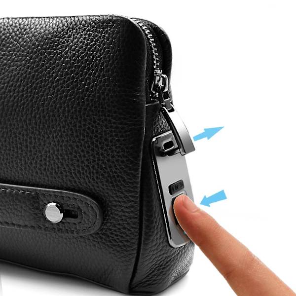 Clutchväska för män, Smart Fingerprint Lösenord Plånbok för män Stöldskyddad Clutchväska Set Handväska Resväska
