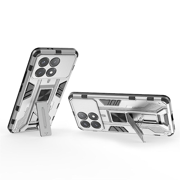 Supersonic Armor phone case för Xiaomi Poco X6 Pro Silver