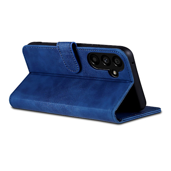 Til Samsung Galaxy A55 5G Læder Taske Pung Telefon Cover Magnetisk lås Blue