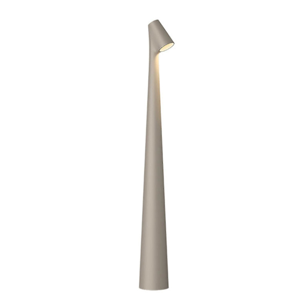 Elegant Slim Conical Stam Bordslampa Portabel Dimbar Led Sculpting Light Dec Gray