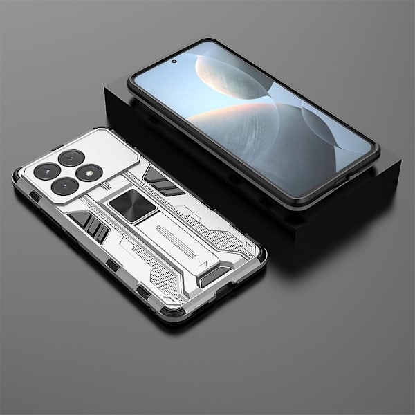 Supersonic Armor phone case för Xiaomi Poco X6 Pro Silver