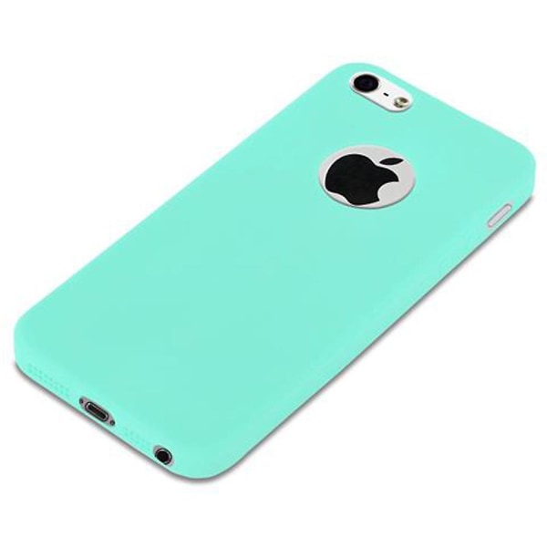 iPhone 5 / 5S / SE 2016 Hülle Handy Cover TPU case - Matta Farben CANDY BLUE iPhone 5/5S/SE 2016