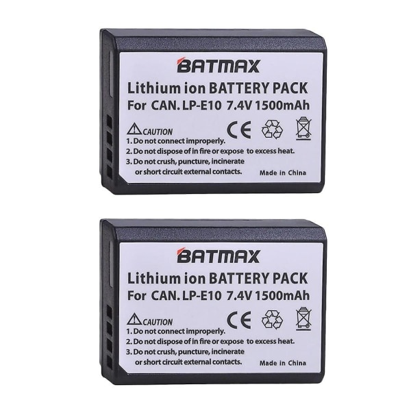 4x Lp-e10 Lp E10 Lpe10 Kamerabatterier +lcd USB Dubbelladdare Kompatibel Canon Eos 1100d 1200d 1300d Kiss X50 X70 X80 Rebel T3 T5 T6 2battery