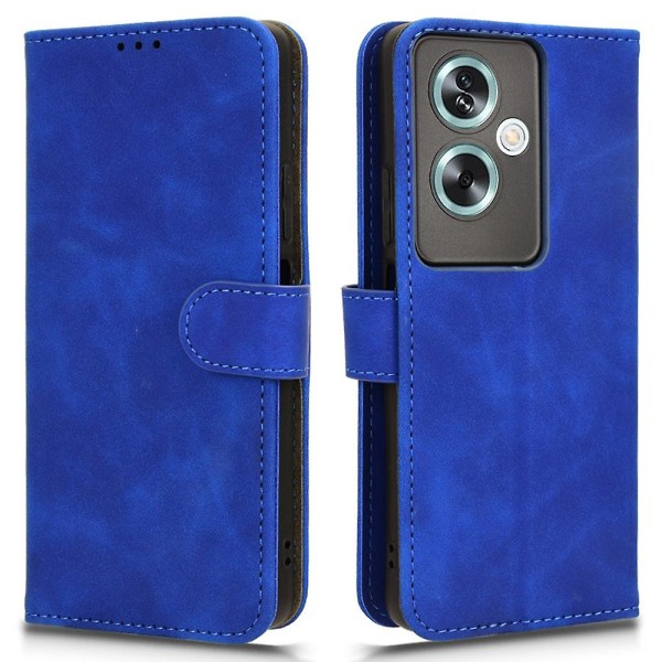 Til Oppo A79 5g / A2 5g Case Stand Wallet Phone Lædercover Blue