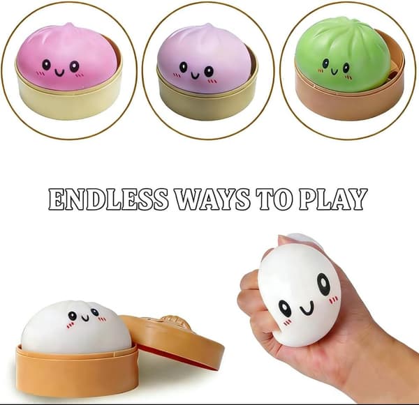 Mystery Dumpling Squeeze Toys Stressbolde Sensorisk Legetøj Blød Klemme Dekompression Dej til Voksne
