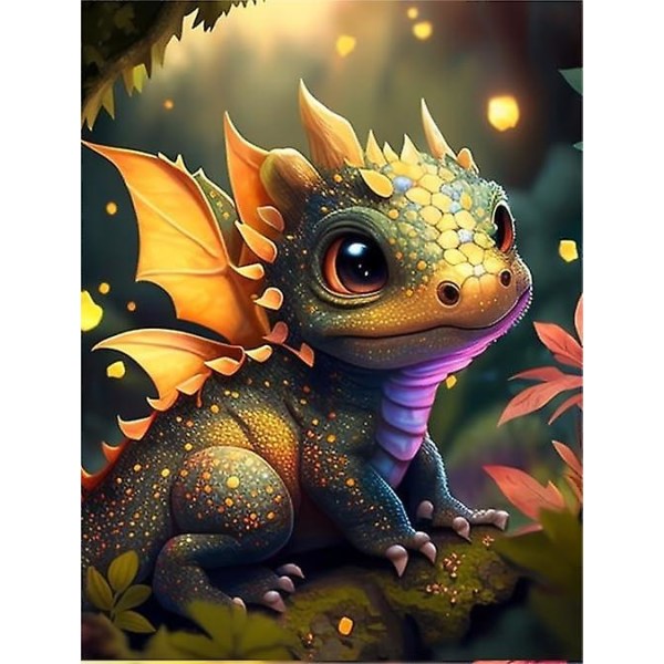 Forest Cute Baby Dragon Pussel trä 300/500/1000 bitar 500 Piece