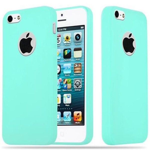 iPhone 5 / 5S / SE 2016 Hülle Handy Cover TPU case - Matta Farben CANDY BLUE iPhone 5/5S/SE 2016