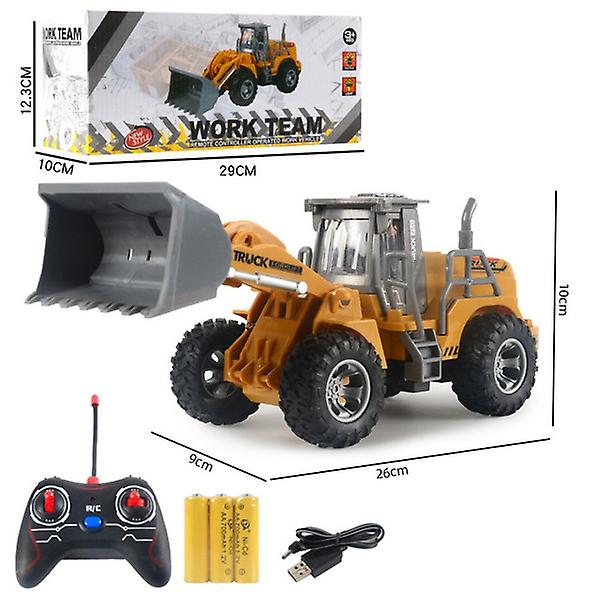 Fjärrkontroll Truck Mini Bulldozer 1:32 Plast Construction Truck yellow