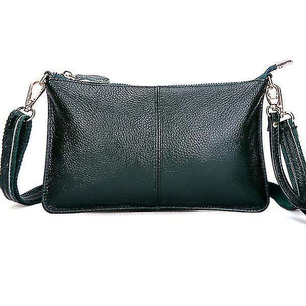 Mini handväskor i äkta läder för kvinnor Dark Green