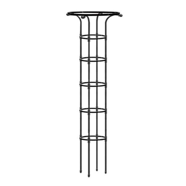 Havearbejde Paraplyformet blomsterholder Klatrestativ Havegitter til klatreplanter og blomster Black 9.8*72.7In
