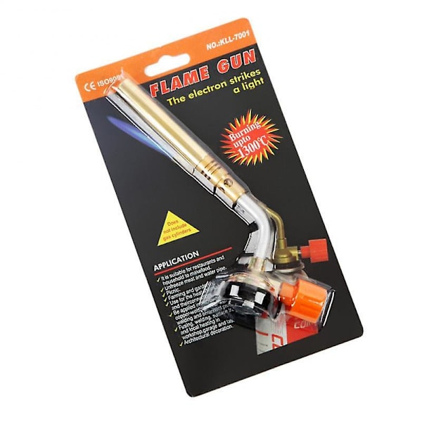 Bærbar svejsegasbrænder Flamme Gasbrænder Flammepistol Blæselampe Madlavning Lodning Butan Lighter