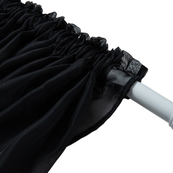 Gardin Tyl Dør Vindue Gardin Drape Panel Gennemsigtigt tørklæde Valancer Moderne soveværelse Stue Gardiner White