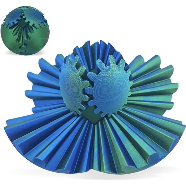 3D tryckta kuggbollar, kub Fidget leksaker, kub Fidget leksaker, kub Fidget leksaker för klassrumspriser, ångest avslappning och stress. (Grön)