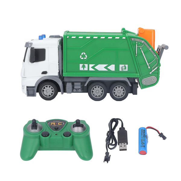 Elektronisk skraldebil Legetøj Uddannelse Genbrugsaffaldsbil med fjernbetjening til drengepigebørn