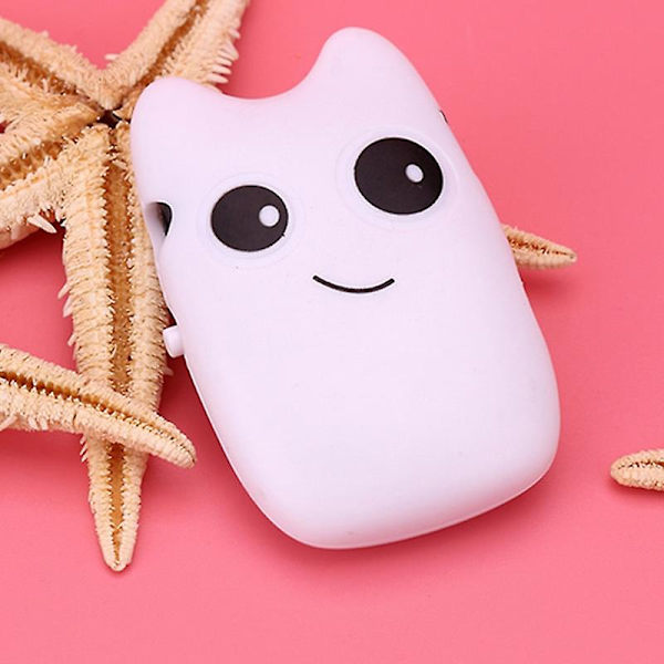 Söt tecknad mini mp3 stereo musikspelare Högtalarstöd Tf-kort USB mp3-spelare White tyrannosaurus