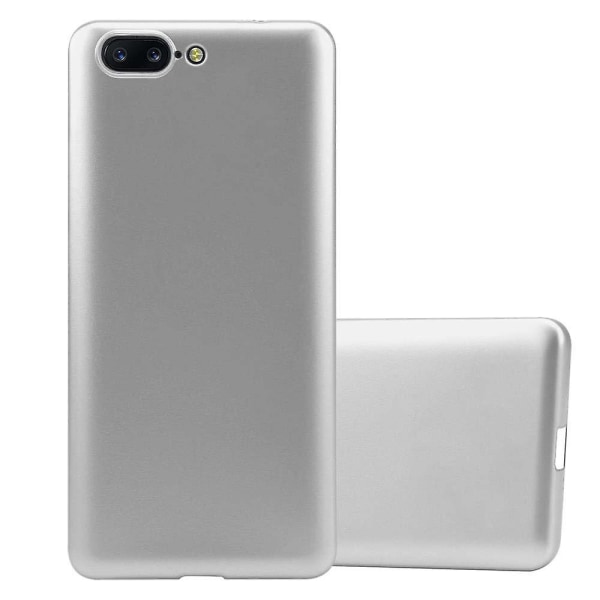 OnePlus 5 Hülle Handy Cover TPU case - Matt metallisk design METALLIC BLACK 5