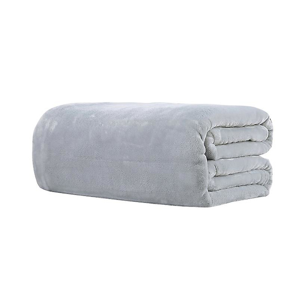 Peitto Pehmeä Lämmin Flanelli Peitot Vuodevaatteet talveksi Grey