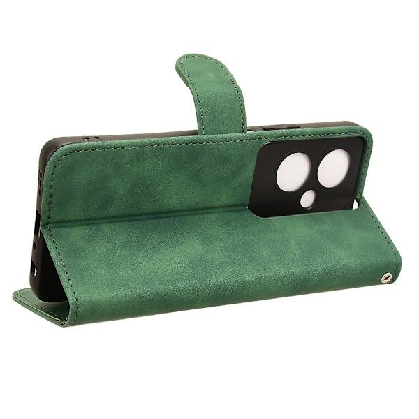 Til Oppo A79 5g / A2 5g Case Stand Wallet Phone Lædercover Green