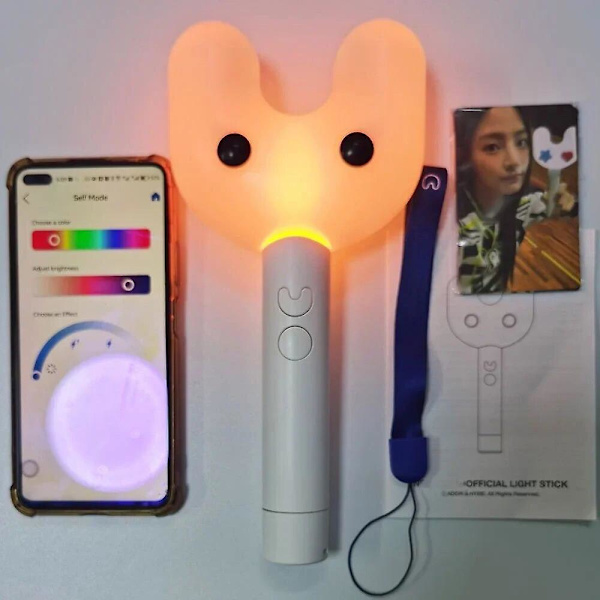 Ny Kpop Newjeanss Lightstick med Bluetooth handlampa Gidle Konsert Hiphop Party Nj Light Stick Fluorescent Collection Leksaker No Bluetooth