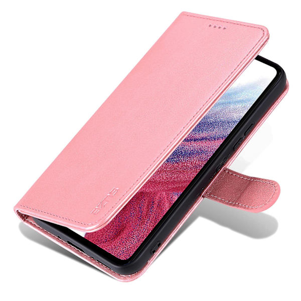 Til Samsung Galaxy A55 5G Læder Taske Pung Telefon Cover Magnetisk lås Rose Gold