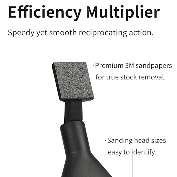 DSPIAE ES-A elektrisk frem- og tilbagegående slibepen DIY Model Legetøjspolering Replacement Grinding Nibs Kit