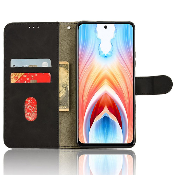 Til Oppo A79 5g / A2 5g Case Stand Wallet Phone Lædercover Black