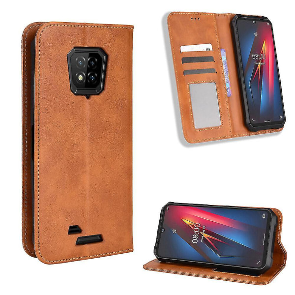 Kompatibel med Ulefone Armor 8 Case, Folio Cover Magnetic Wallet Læder Taske til Ulefone Armor 8 C1