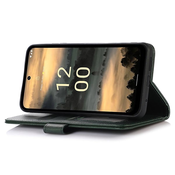 Phone case i PU-läder för Nokia XR21, cover med kohudsstruktur med plånboksställ