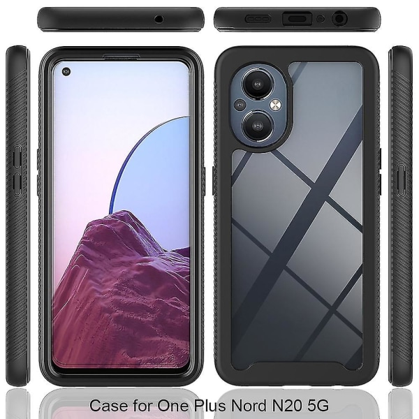 Hybrid Pc+tpu case för Oneplus Nord 20 5g/oppo Reno7 Z - Ultimate dubbelt skydd Frosted Pink