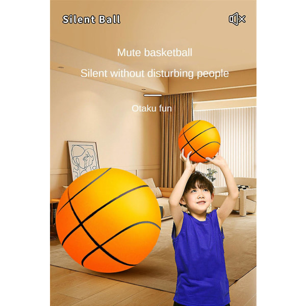 Studsande tyst boll inomhus tyst basketboll 21/24/28 cm mjuk boll sportleksak color06