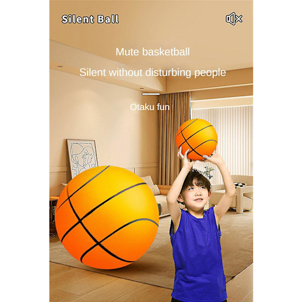 Studsande tyst boll inomhus tyst basketboll 21/24/28 cm mjuk boll sportleksak color11