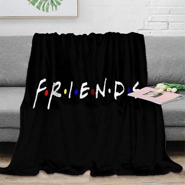 Tv-soffa Flanellfilt, 3d Friends Tv- print Mikrofiber Mjuk plädfilt Lätt Fluffig Varm Bekväm Plyschfilt-415 80x60in 200x150cm