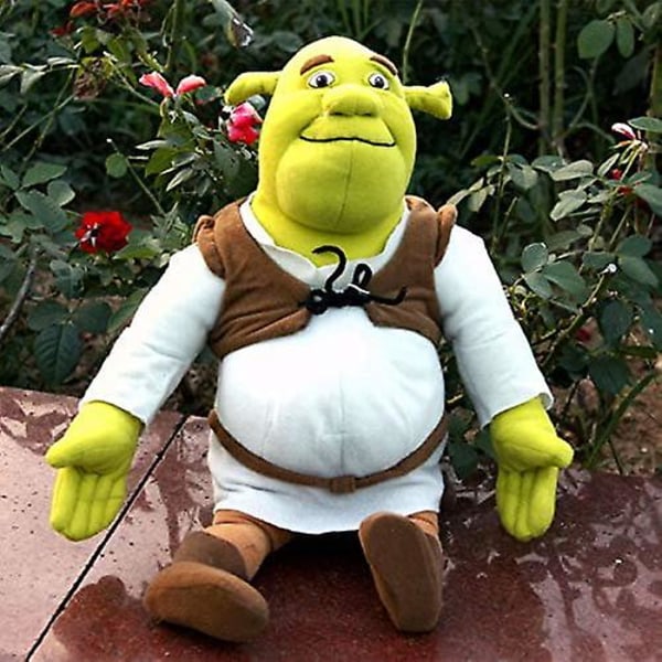 Shrek plyschleksak, söt seriefigur, uppstoppad docka, gosedjur för barn, bästa presenterna