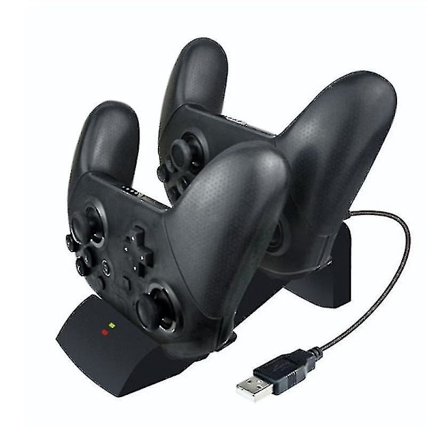 Kahden USB lataustelineen teline Switch Pro