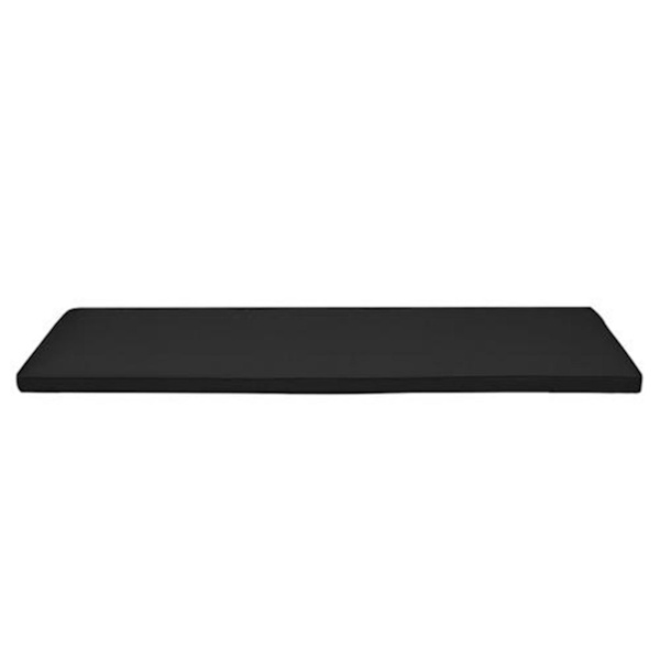Bänk Swing Kudde Med Fixeringssnöre Rektangulär Vattentät Tjock Non-ip uteplats Black 150X42CM