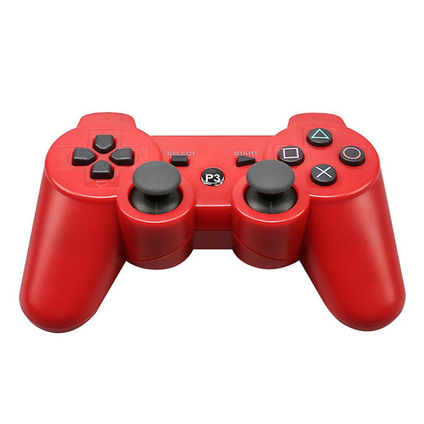 För Ps3 Wireless Bluetooth 30 Controller Game Handle Remote Gamepad Stock Red