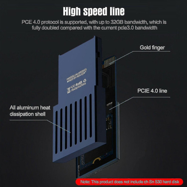 Bærbar 1 Tb ekstern Ssd til Xbox Series X/s, ekstern konsol Harddisk Konverterboks M.2 Expans