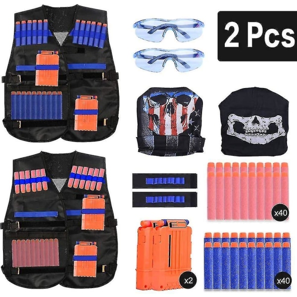 2er Taktische Weste Jacke Set Nerf N-strike Elite Set,kinder Nerf Weste,taktische Weste, Nerf