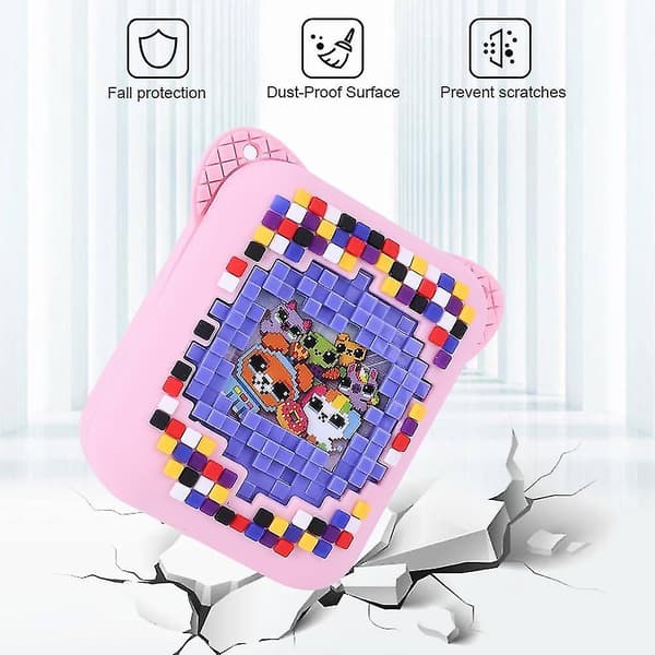 Case för Bitzees Interactive Digital Pet Toy Protective Hud Sleeve with Lanyard for Bitzee Virtual Electronic Pets Accessories Pink