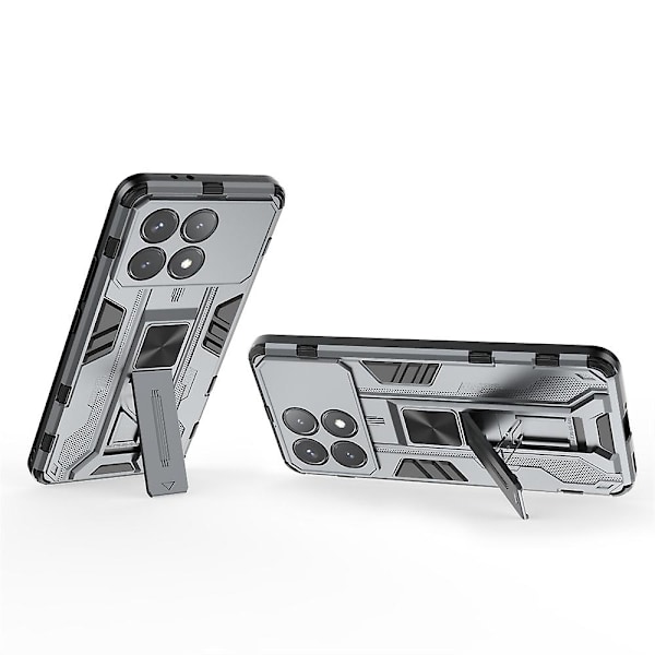 Supersonic Armor phone case för Xiaomi Poco X6 Pro Grey