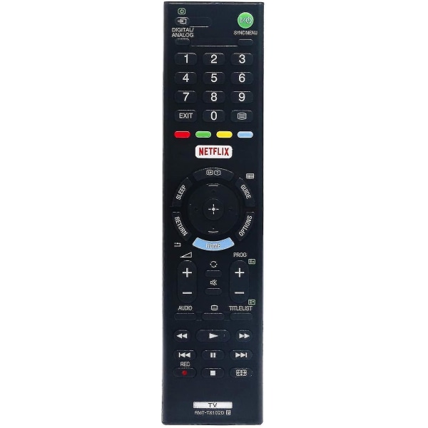Rmt-tx102d Fjärrkontroll kompatibel med Android TV Kdl-32wd756 Kdl-32wd751 Kdl-32wd752 Kdl-40wd653 Kdl-32wd754 Kdl-48wd653 Kdl-32wd-753 Kd