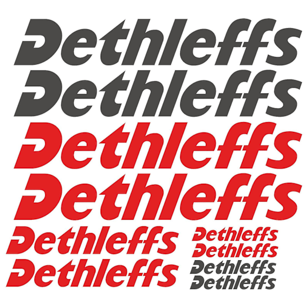 Til Dethleffs Aufkleber Sticker Wohnmobil Camper Wohnwagen Caravan 10 Sticker Pieces Car Styling Gray Red