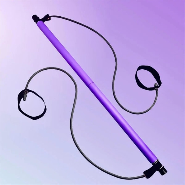 Multi Fitness Stick Pilates -laitteet Jooga Kotitalouksien elastinen harjoitusköysi Purple