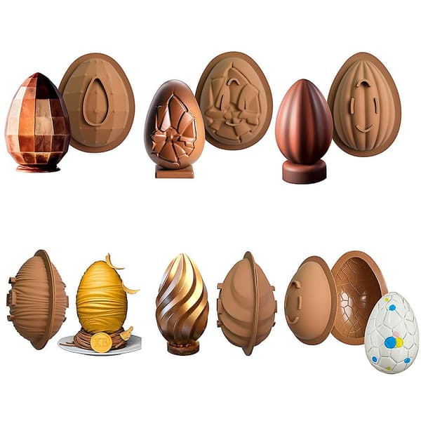 Påskägg Choklad Molds, Half Sphere Form, 3d Easter Egg Molds Molds För påskdekorationer, Mousse Ca